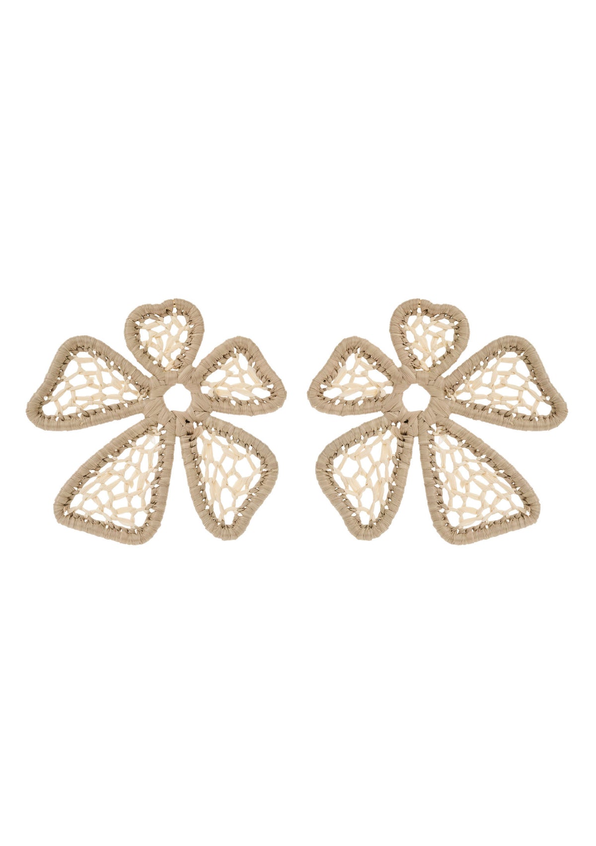 Isle of Mine Della Woven Earring - Stone
