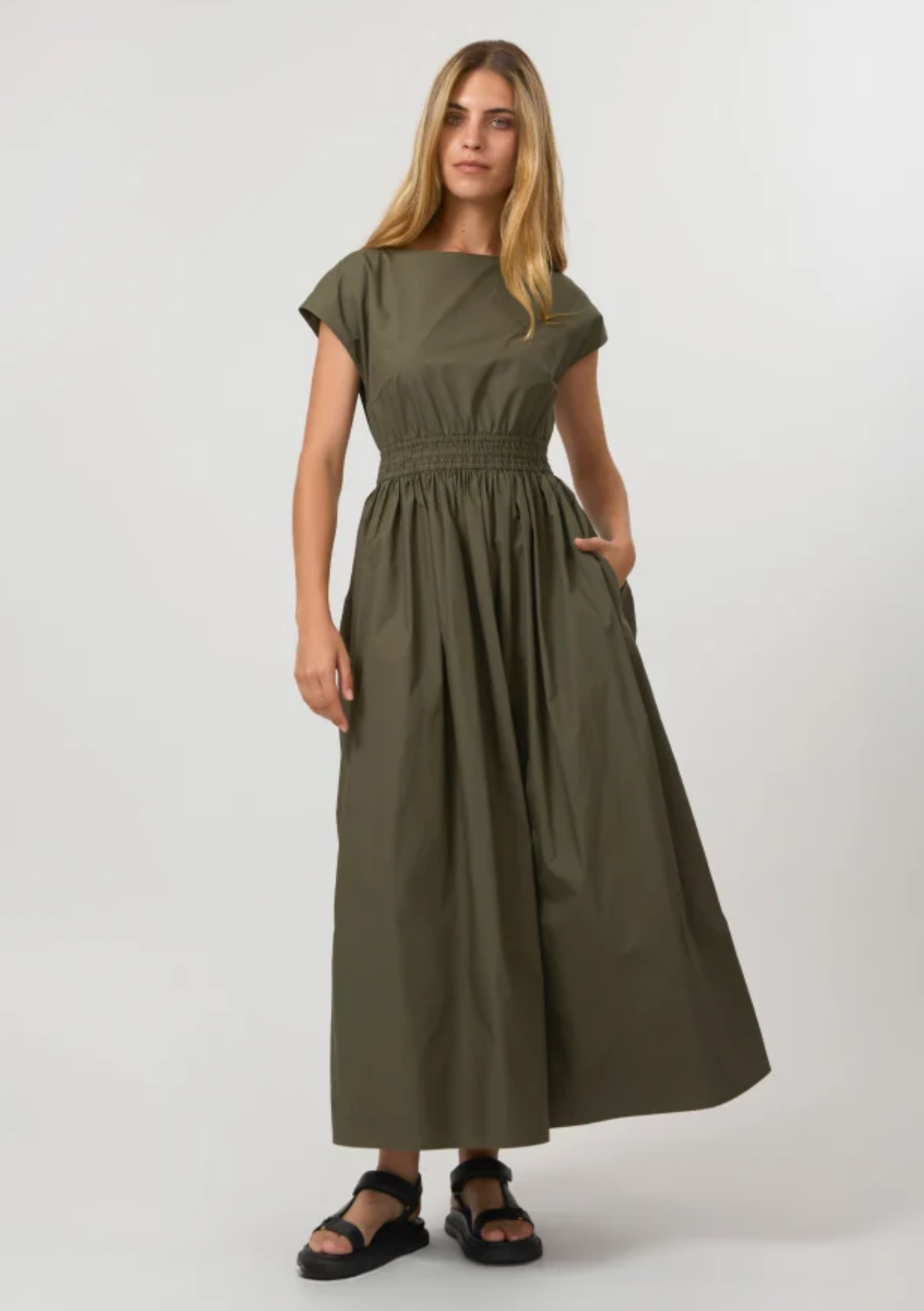Dion Dress - Khaki