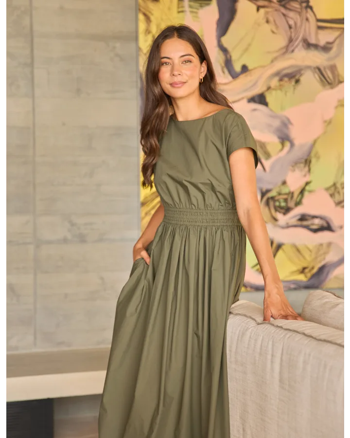 Dion Dress - Khaki
