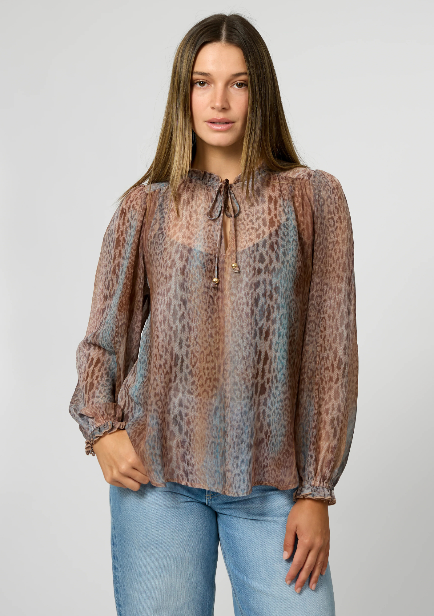 Dixie Blouse - Spring Leopard COMING SOON