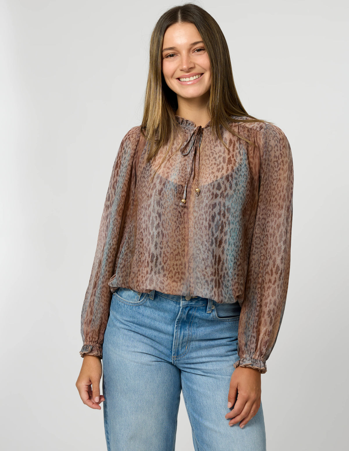 Dixie Blouse - Spring Leopard COMING SOON