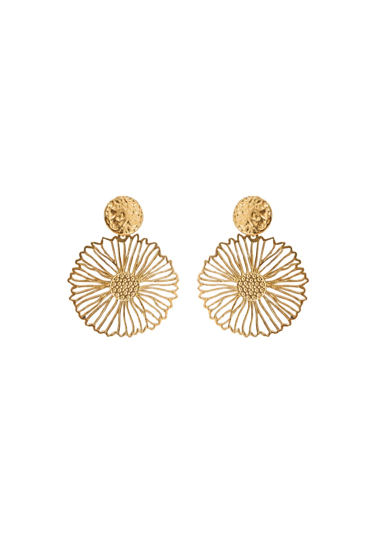 Eb + Ive Drift Earring - Gold Flora