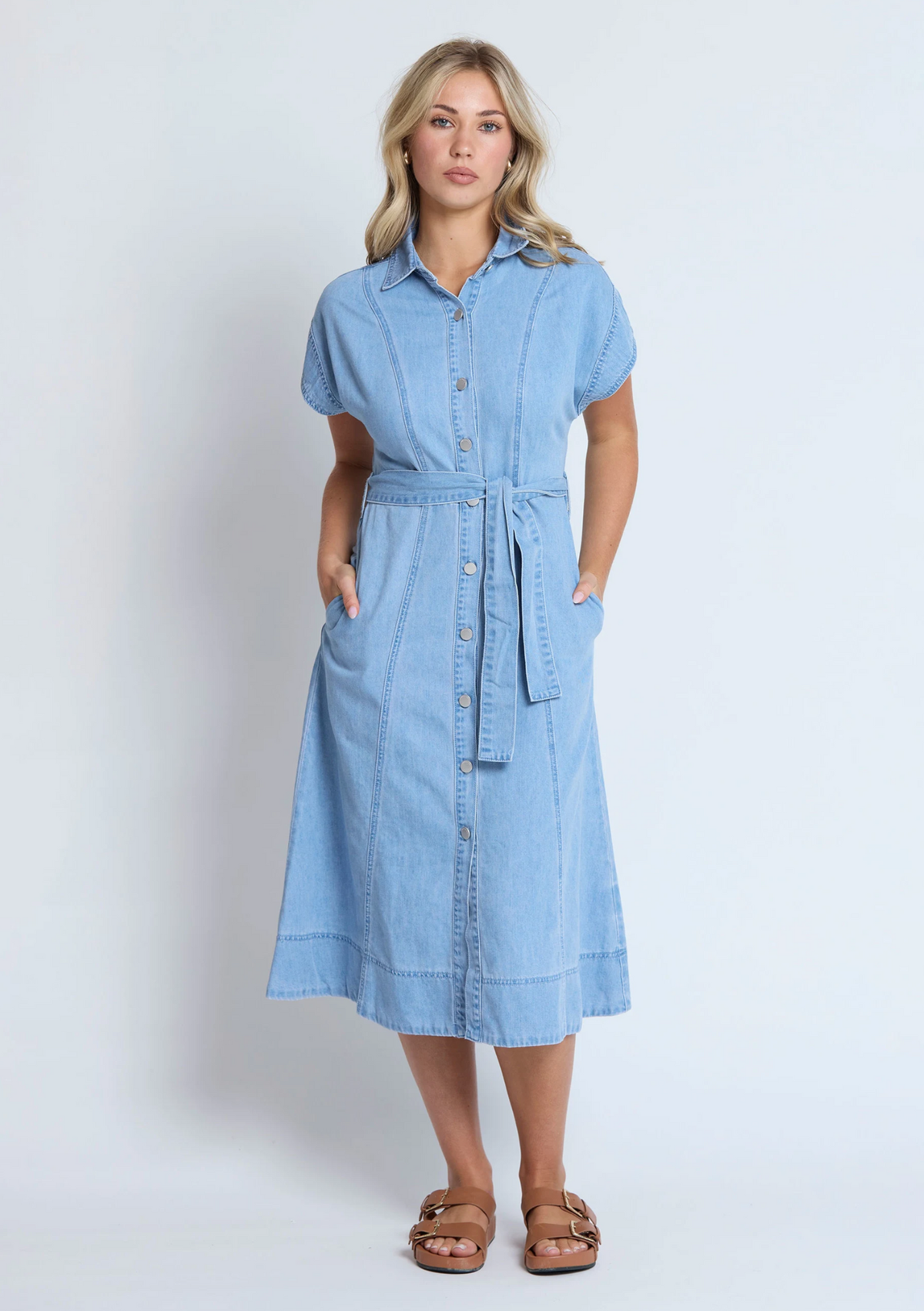 Stella + Gemma CLEARANCE Duke Dress - Light Wash