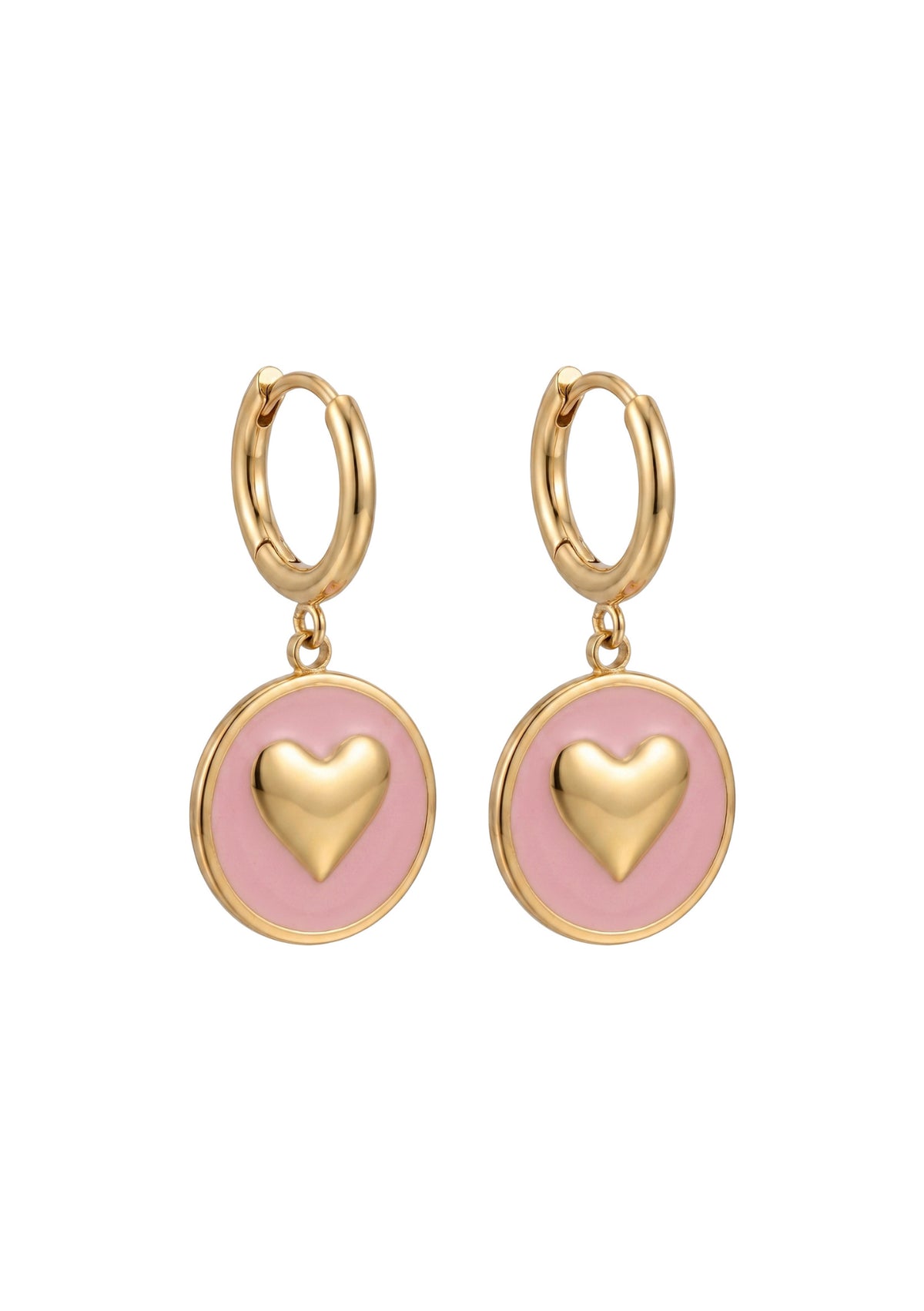 Haven Elba Heart Earring - Pink