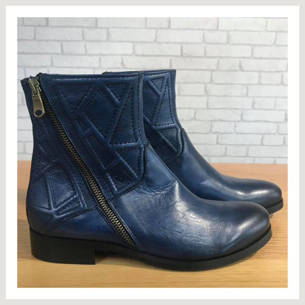 CLEARANCE Empita Ankle Boots - Blu // LAST PAIR SIZE 38