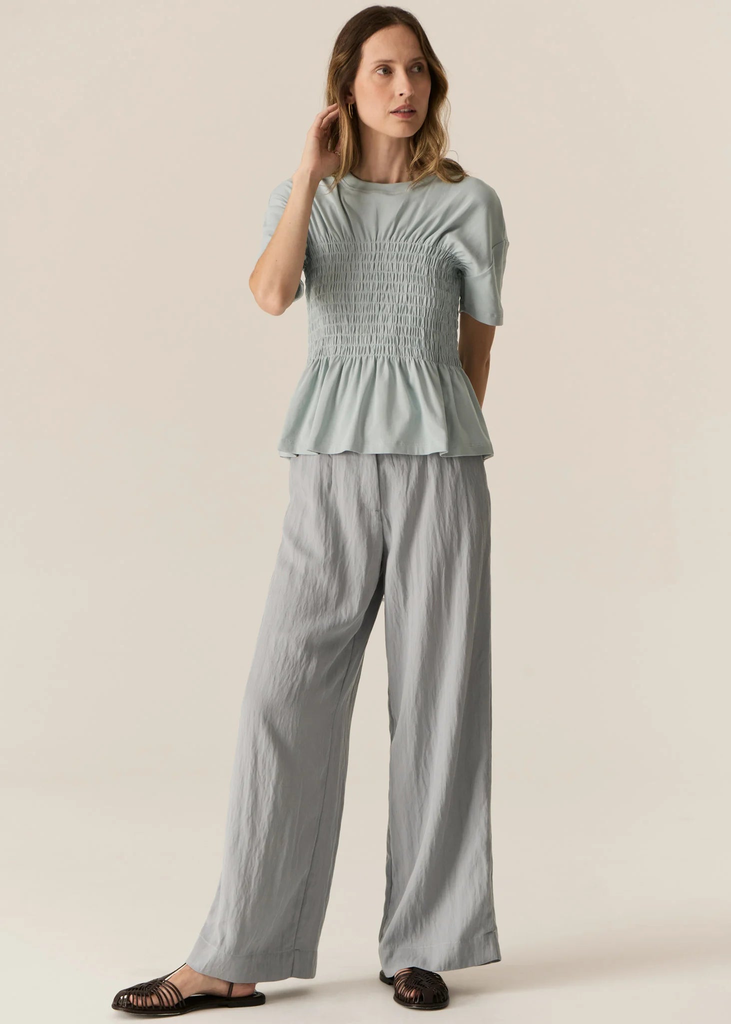 Faire Belted Pant - Sky