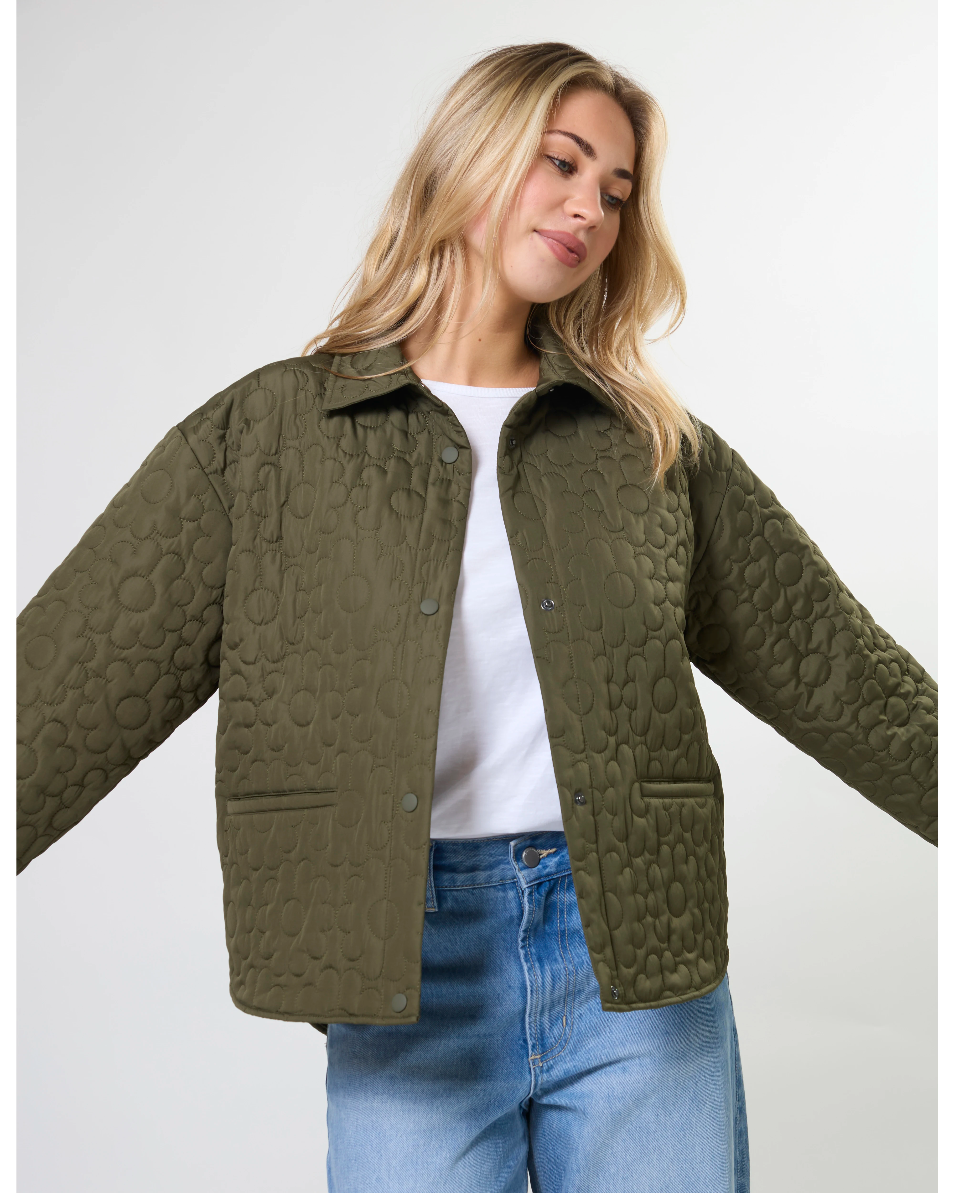 Flowerly Jacket - Army