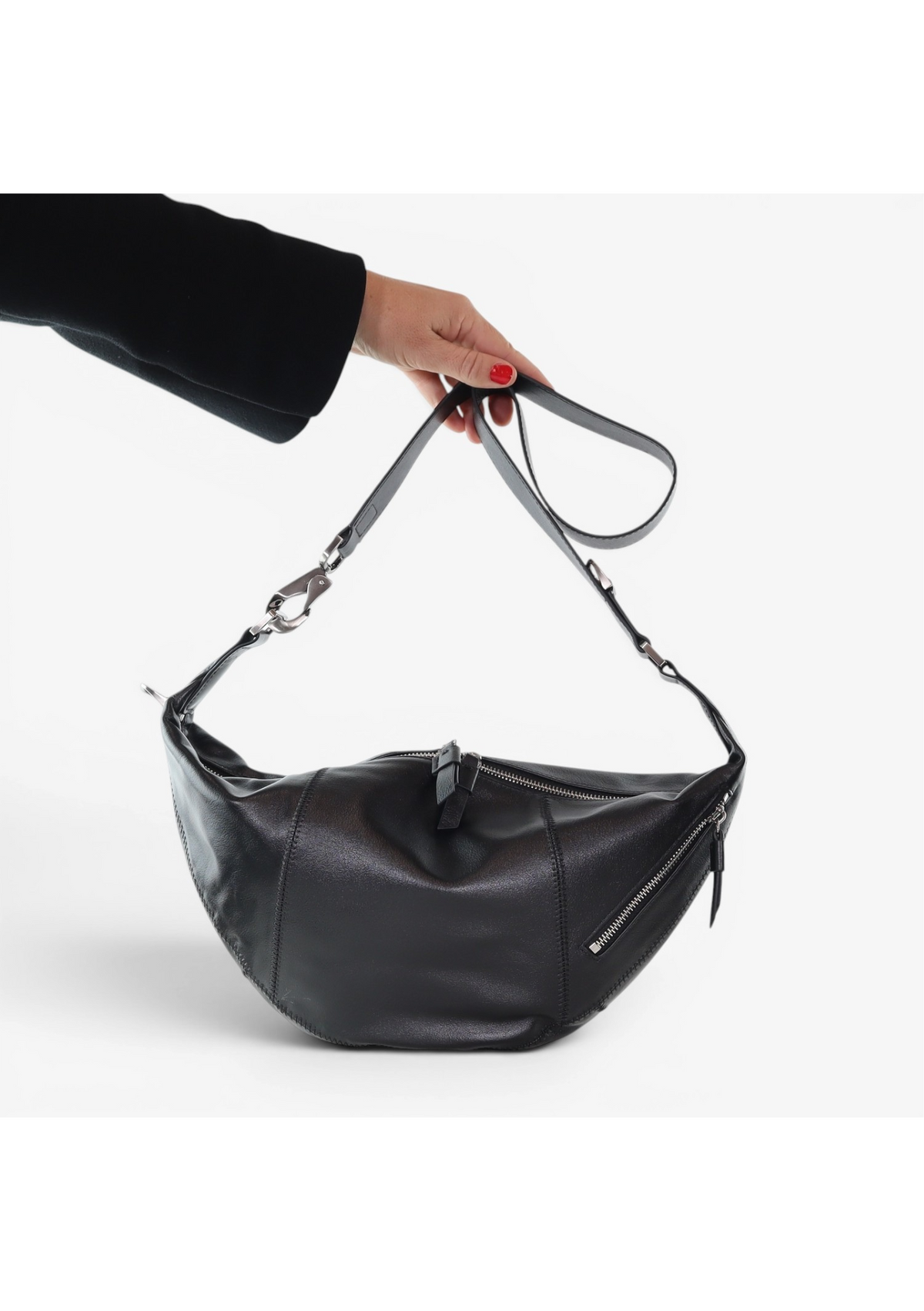 Minx Fortune Kiss Crossbody Bag - Black