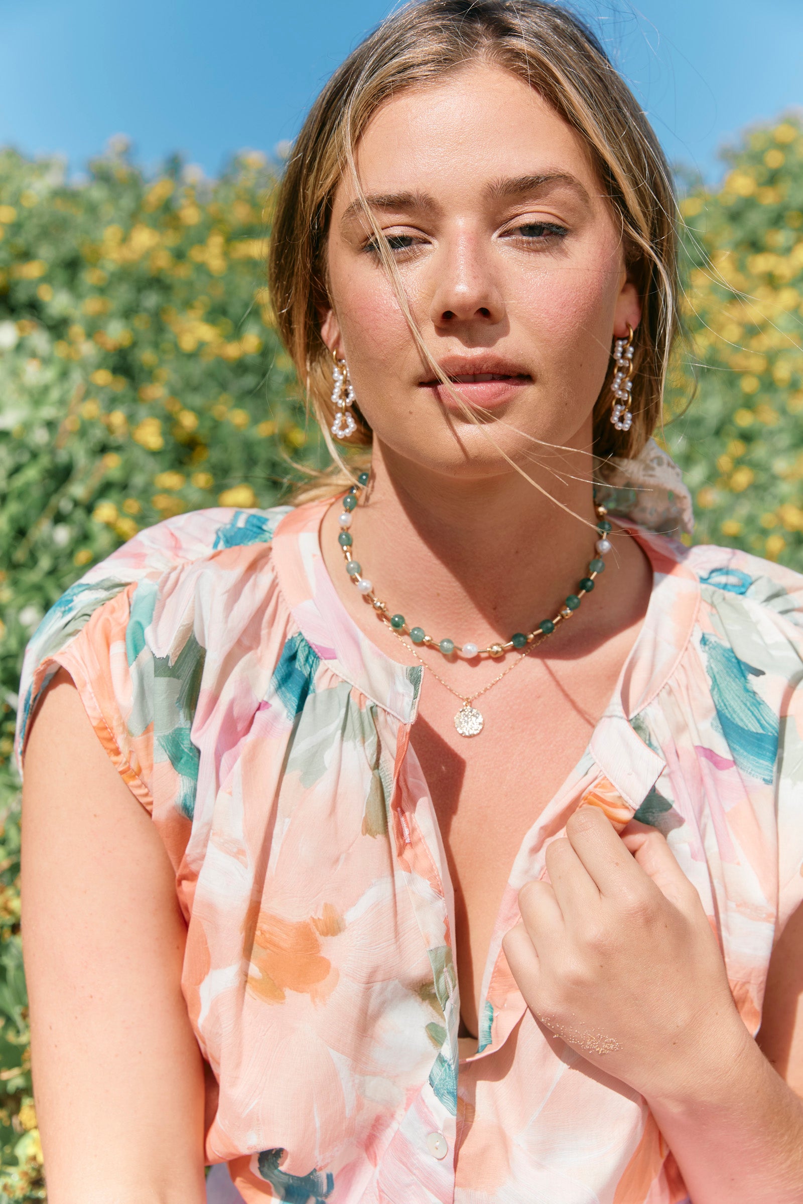 Frances Necklace - Emerald COMING SOON