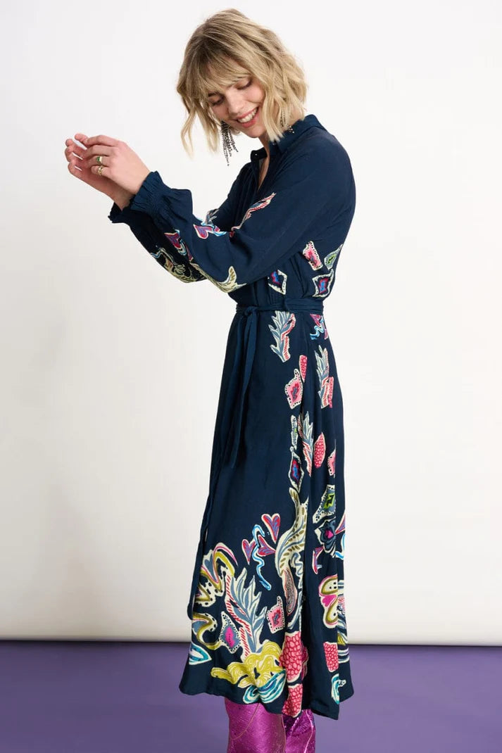 Pom Amsterdam CLEARANCE Full Glow Maxi Dress - Blue