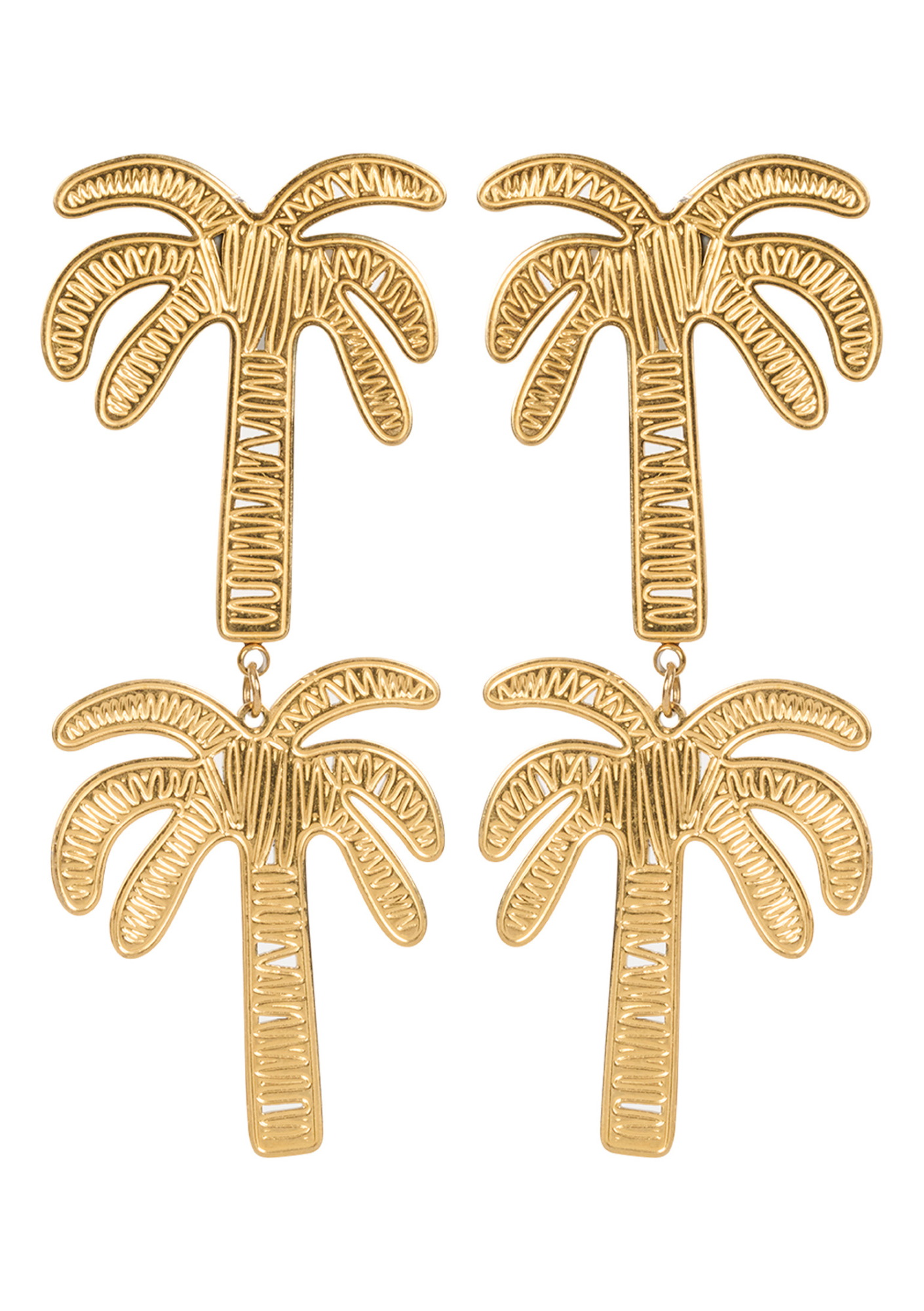 Haiti Stud Earrings - Palm
