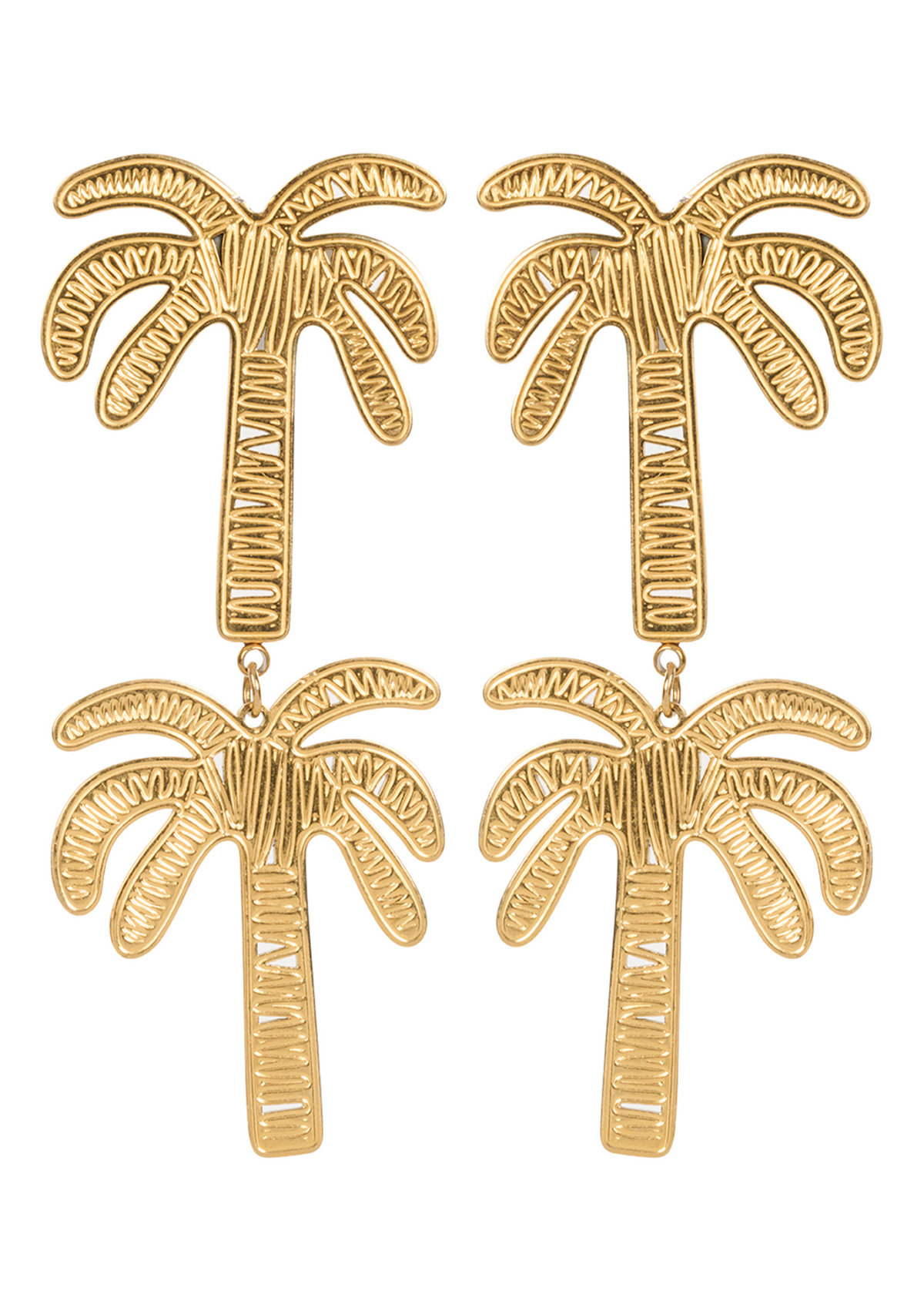 Haven Haiti Stud Earrings - Palm