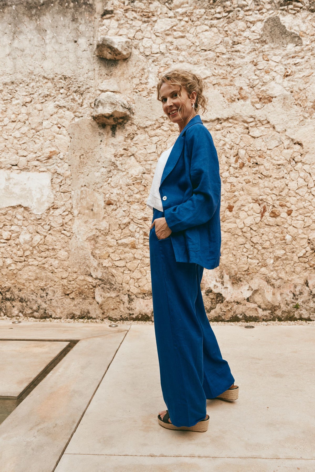 Eb + Ive CLEARANCE Halcyon Blazer - Cobalt