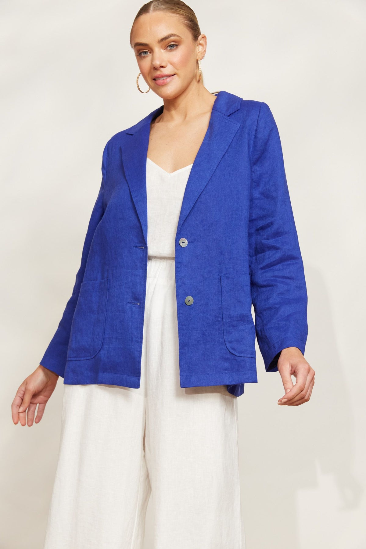 Eb + Ive CLEARANCE Halcyon Blazer - Cobalt
