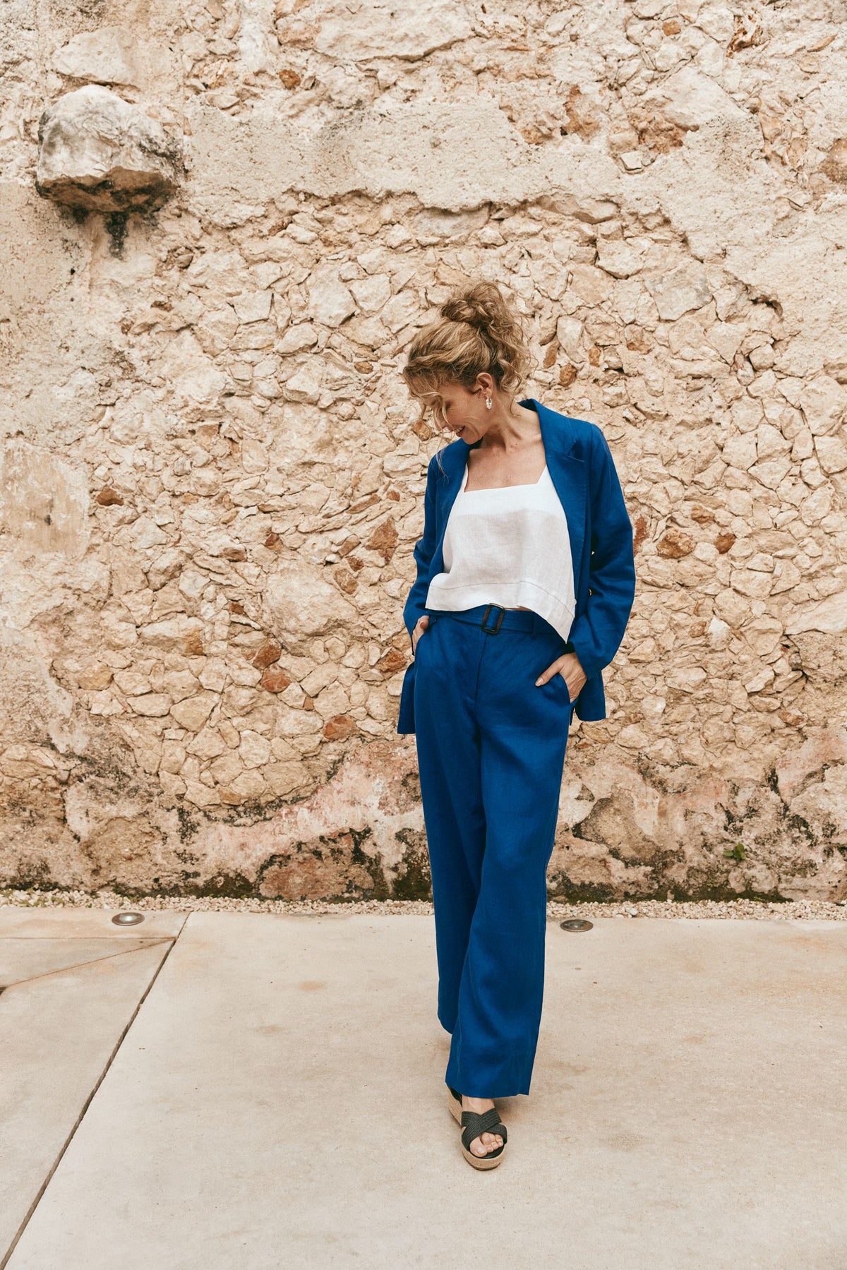 Eb + Ive CLEARANCE Halcyon Blazer - Cobalt