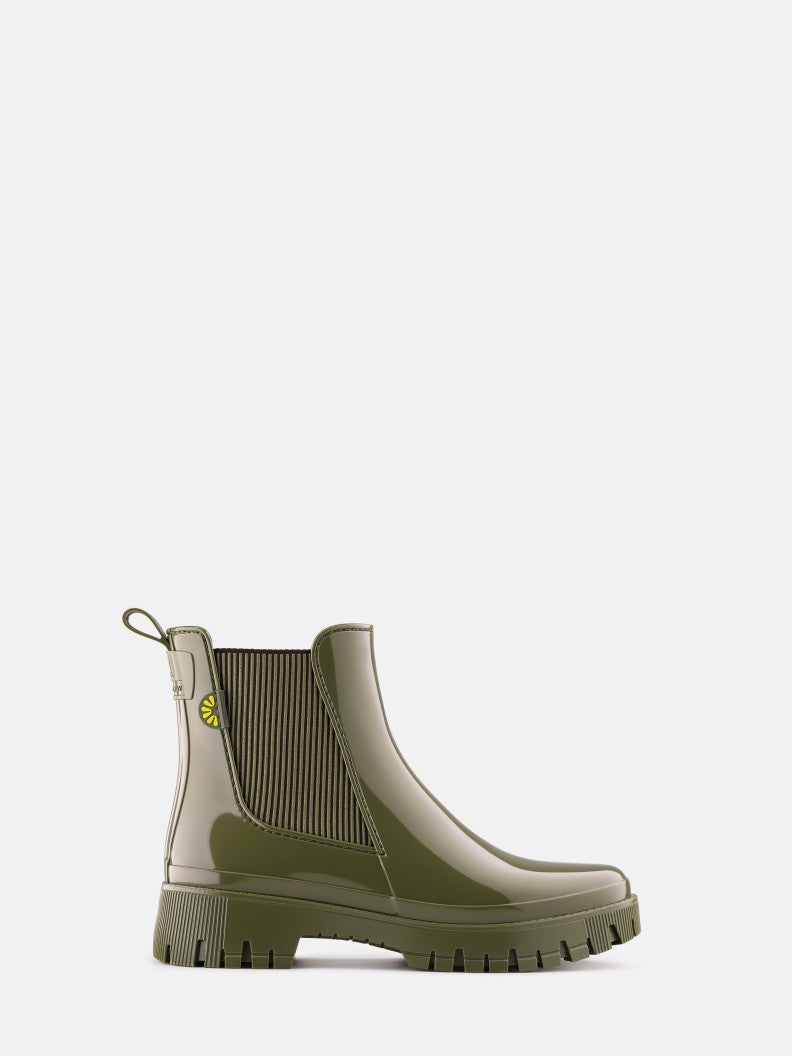 Lemon Jelly Hallie Gumboots - Military Green
