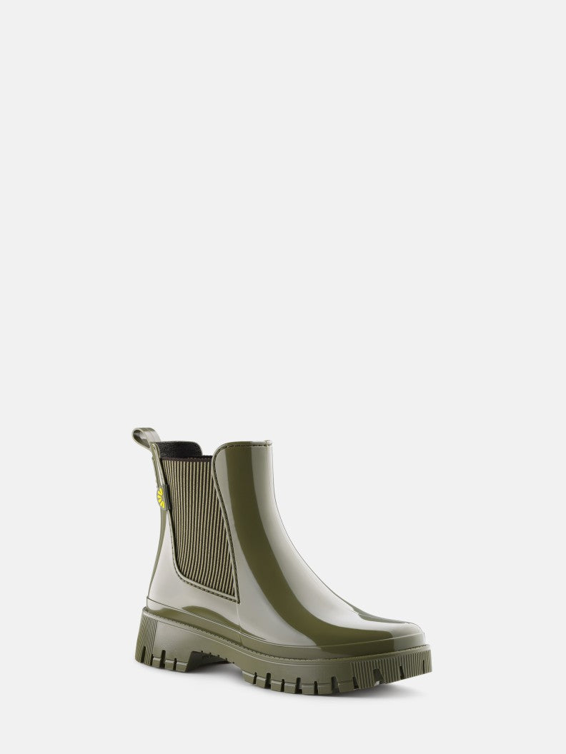 Lemon Jelly Hallie Gumboots - Military Green