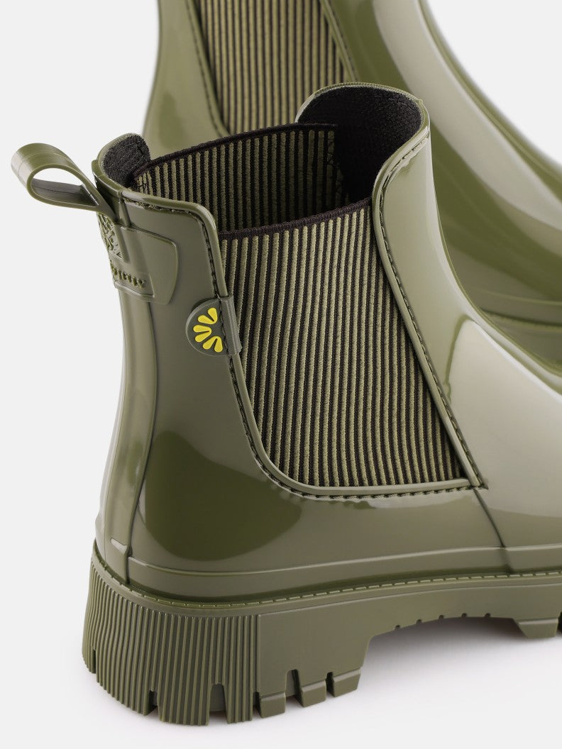 Lemon Jelly Hallie Gumboots - Military Green