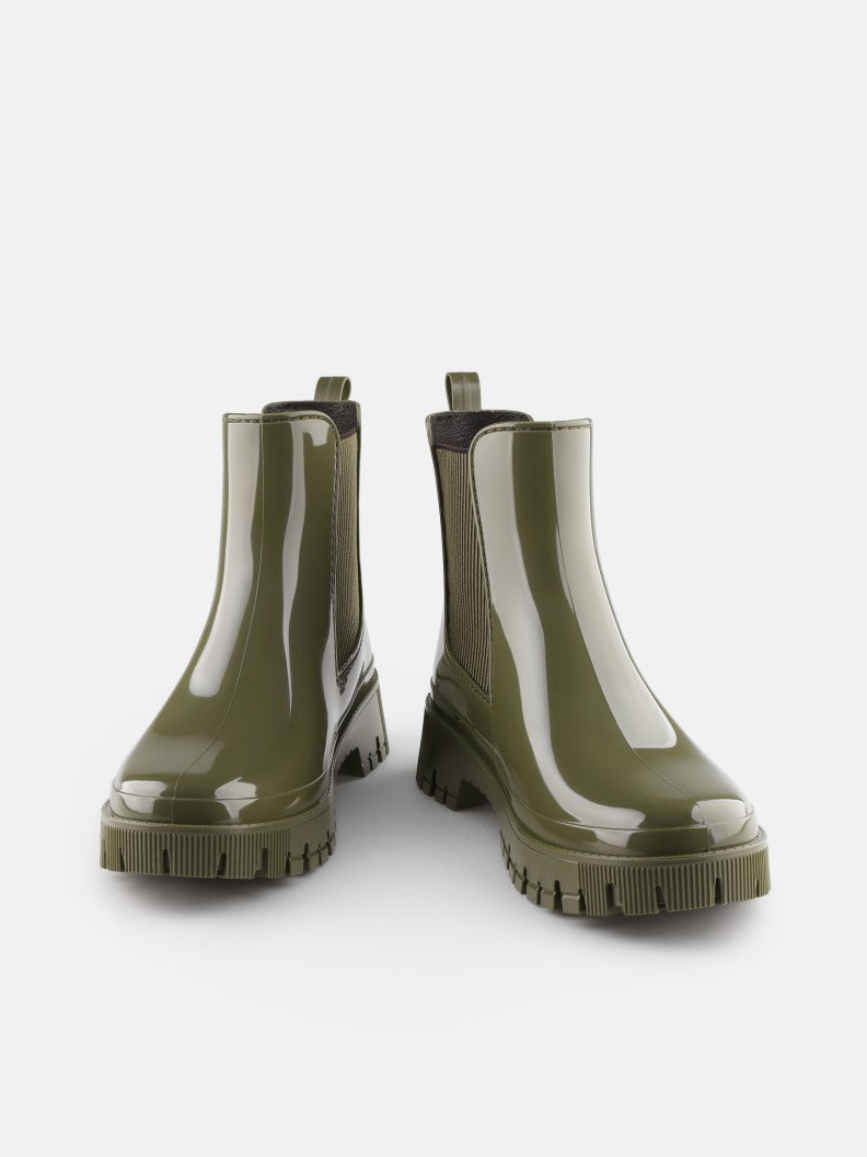 Lemon Jelly Hallie Gumboots - Military Green