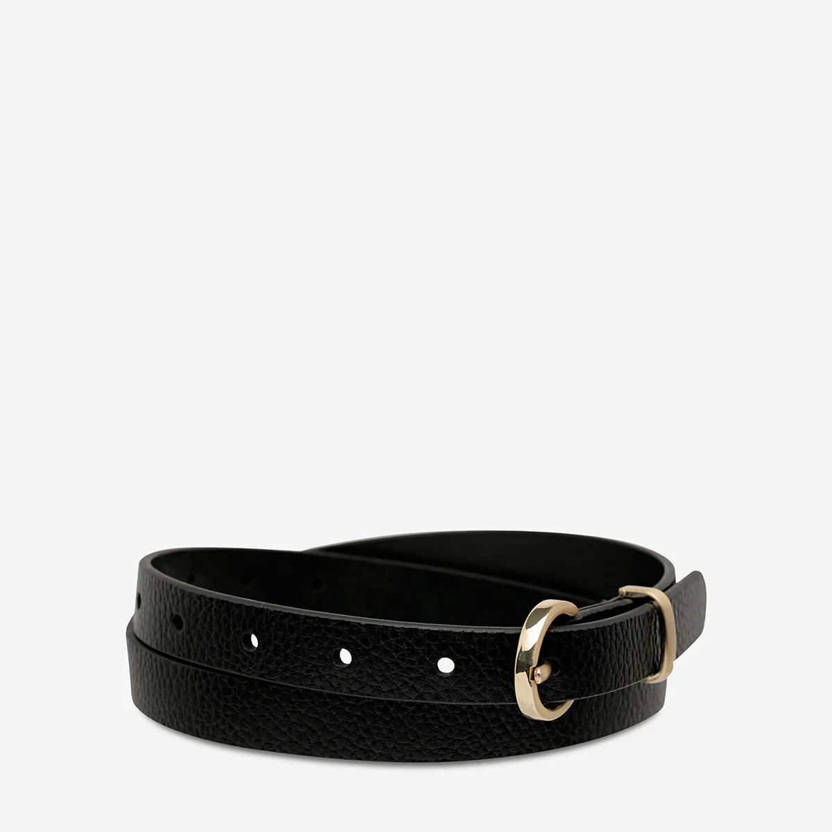 Status Anxiety Happens All The Time Belt - Black / Gold