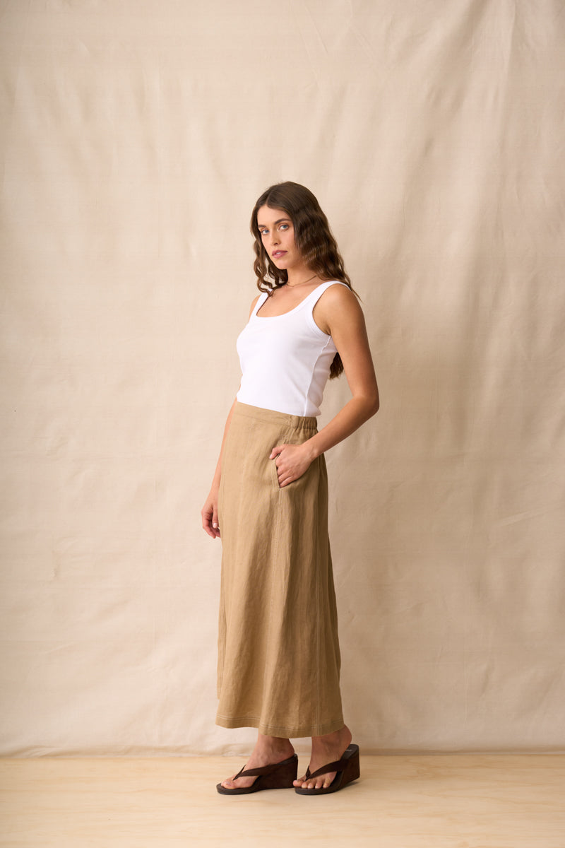 Harper Skirt - Biscotti COMING SOON