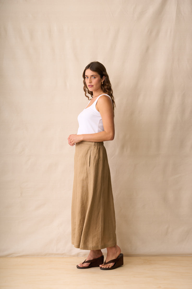 Harper Skirt - Biscotti COMING SOON