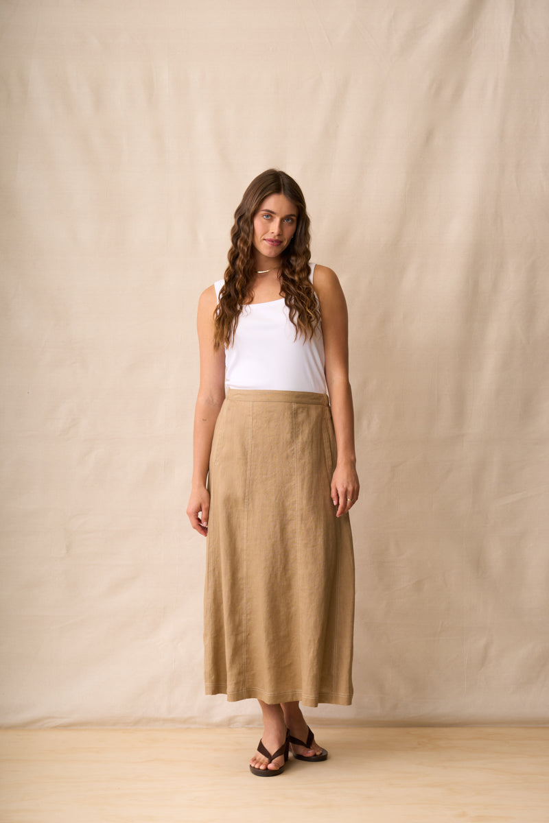 Harper Skirt - Biscotti COMING SOON