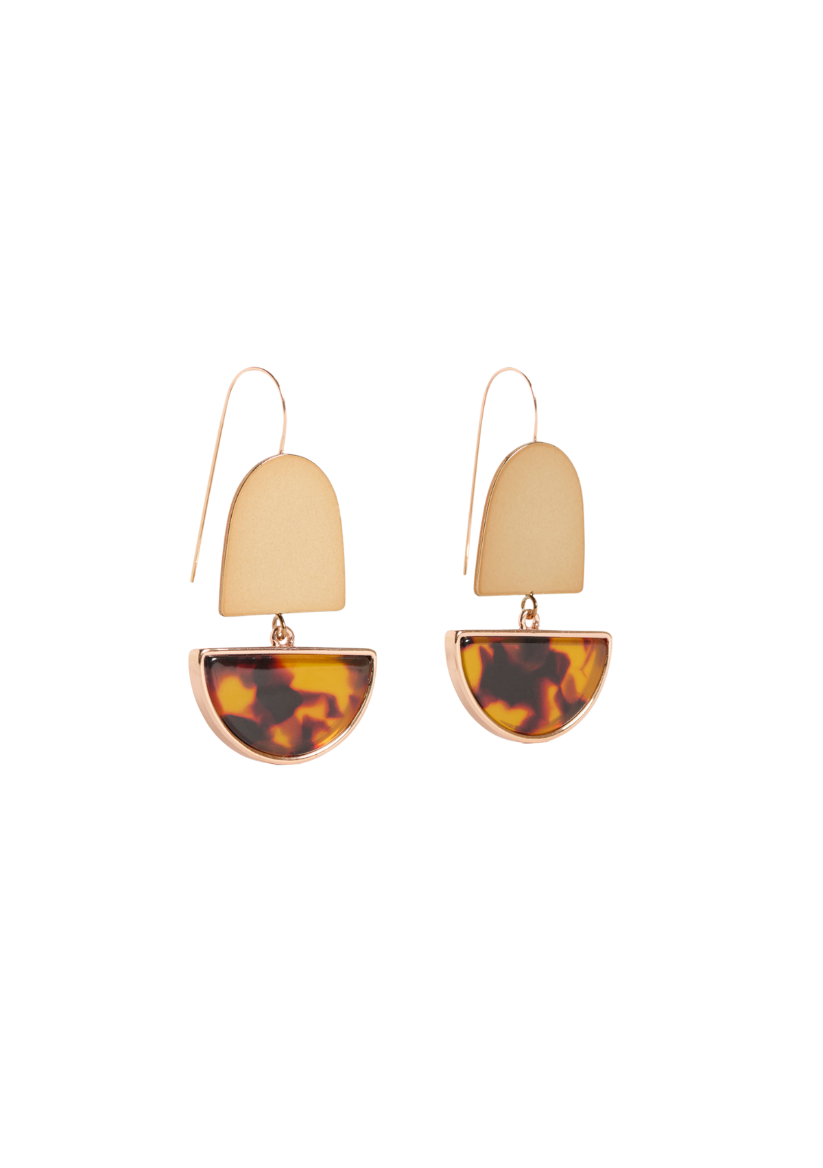 Elk Heran Hook Earrings - Tortoiseshell