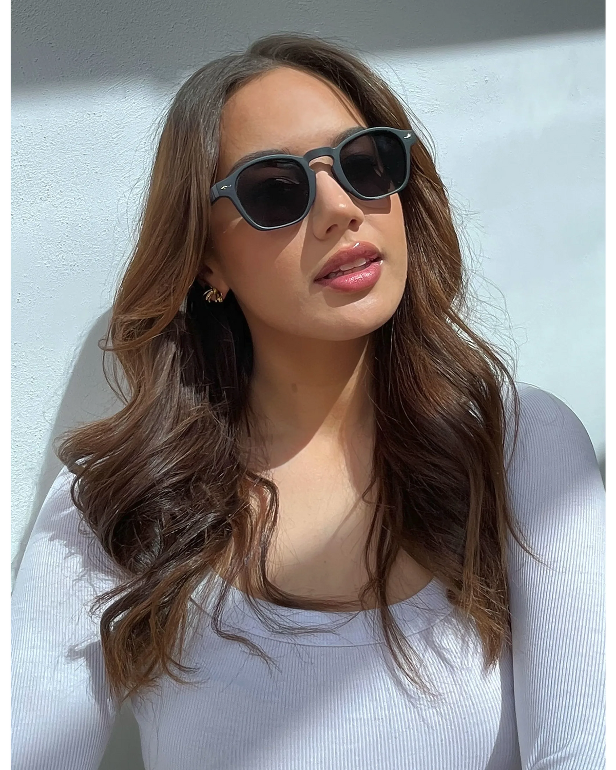 Stella + Gemma High Line Sunglasses - Matt Black