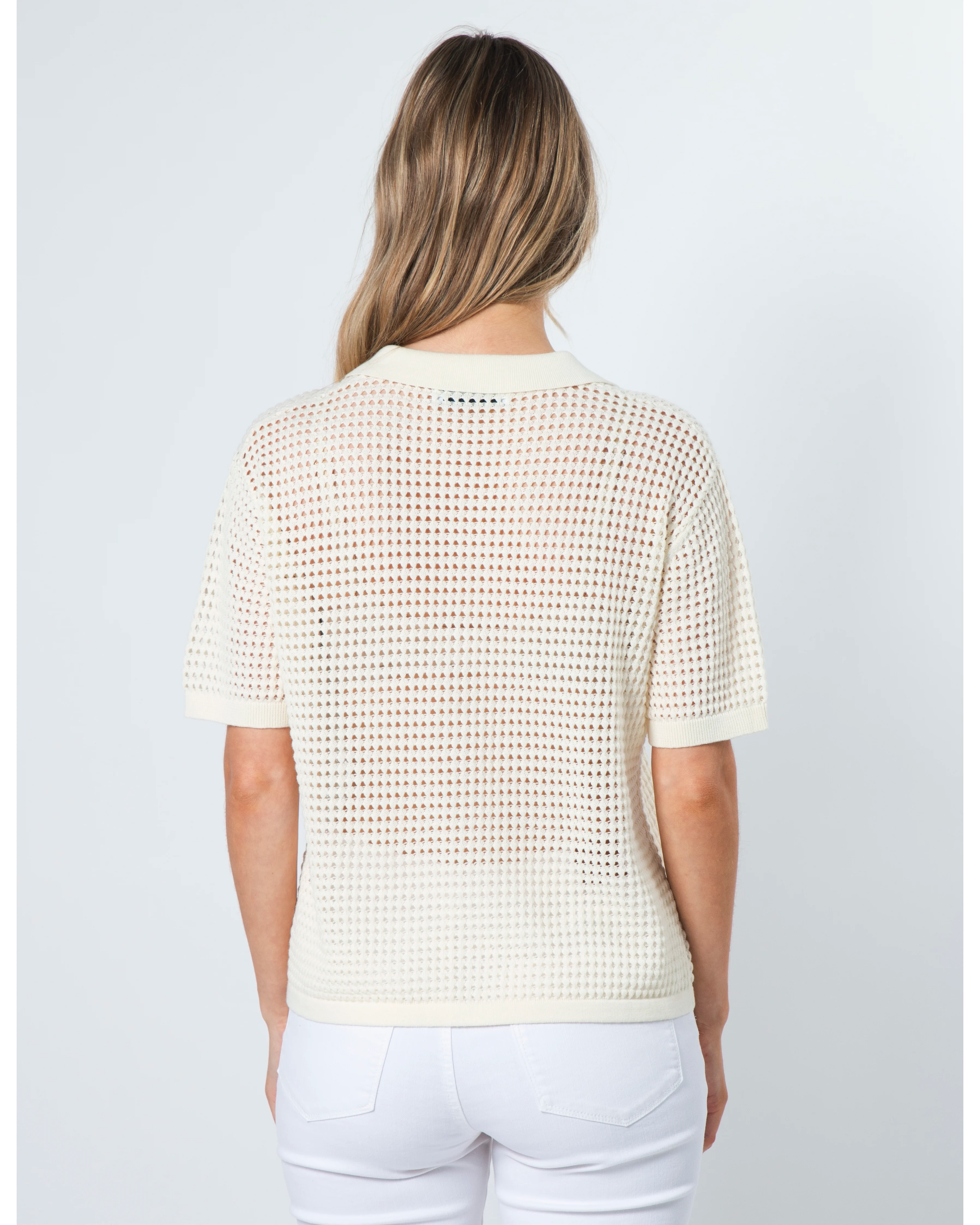 Holly Knit Top - Bone