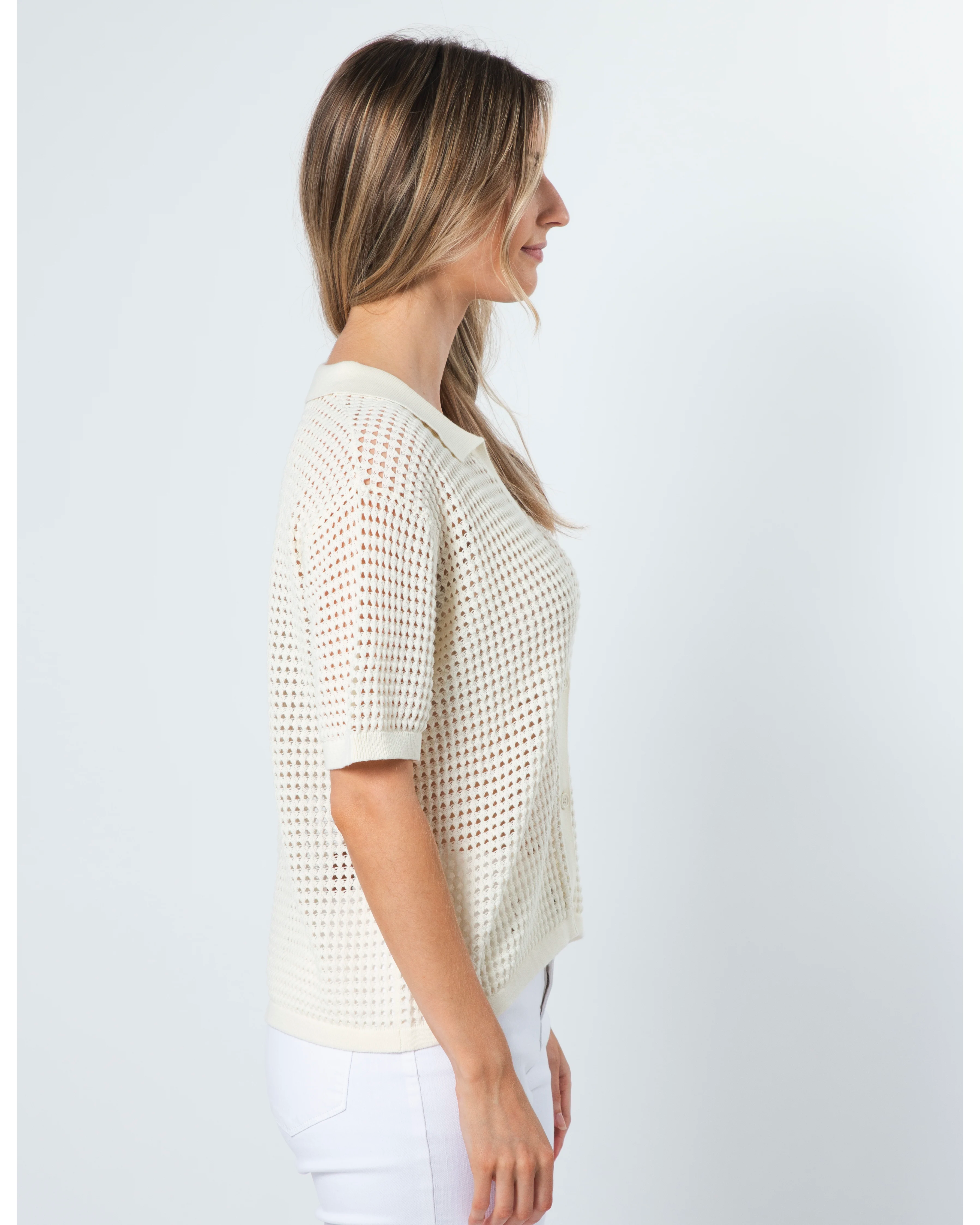 Holly Knit Top - Bone