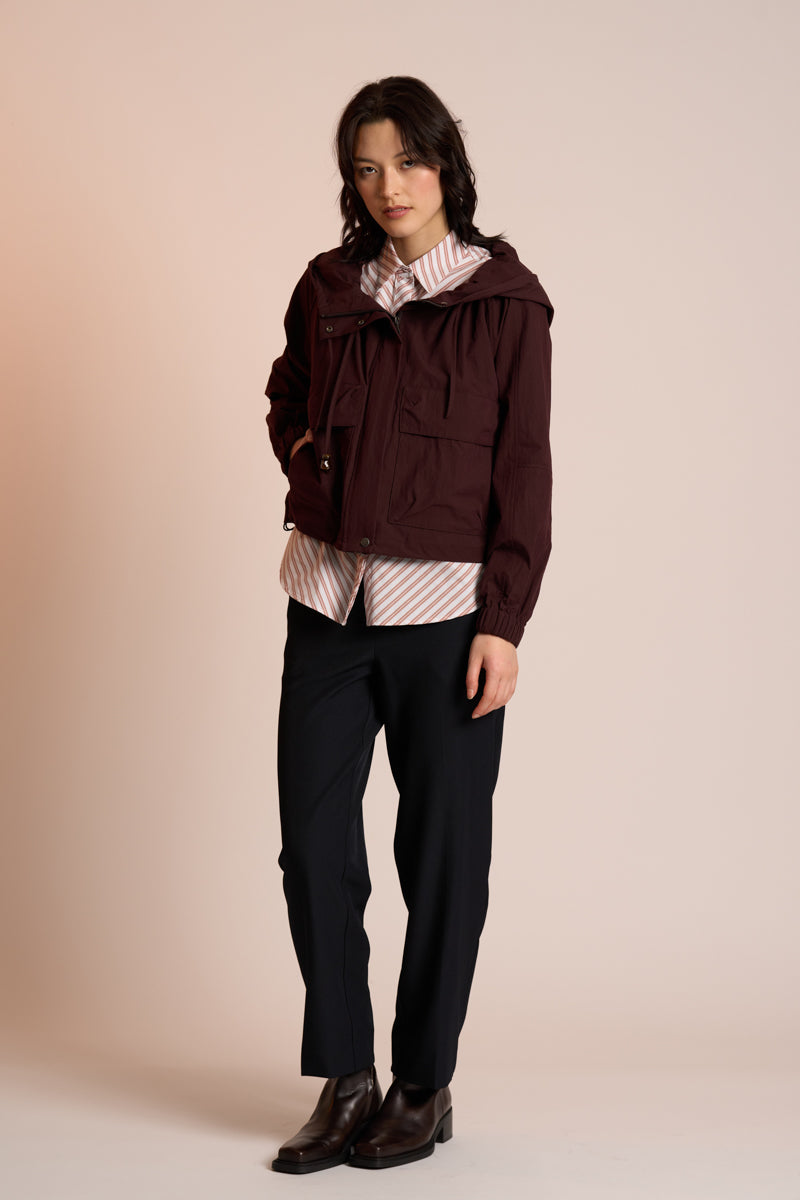 In The Hood Jacket - Raisin