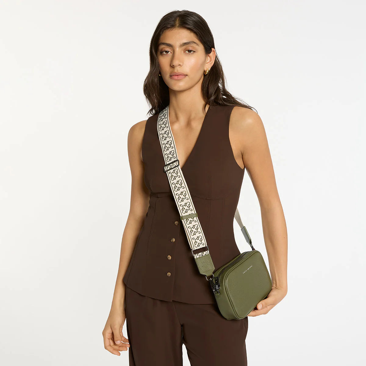Status Anxiety Jacquard Strap - Khaki