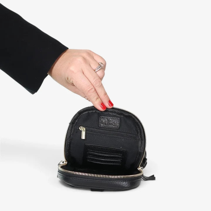 Dial Up Jetsetter Crossbody Bag - Black / Gold Hardware