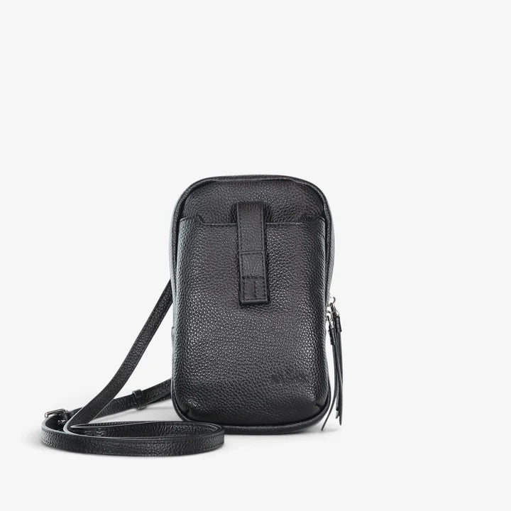 Dial Up Jetsetter Crossbody Bag - Black / Silver Hardware