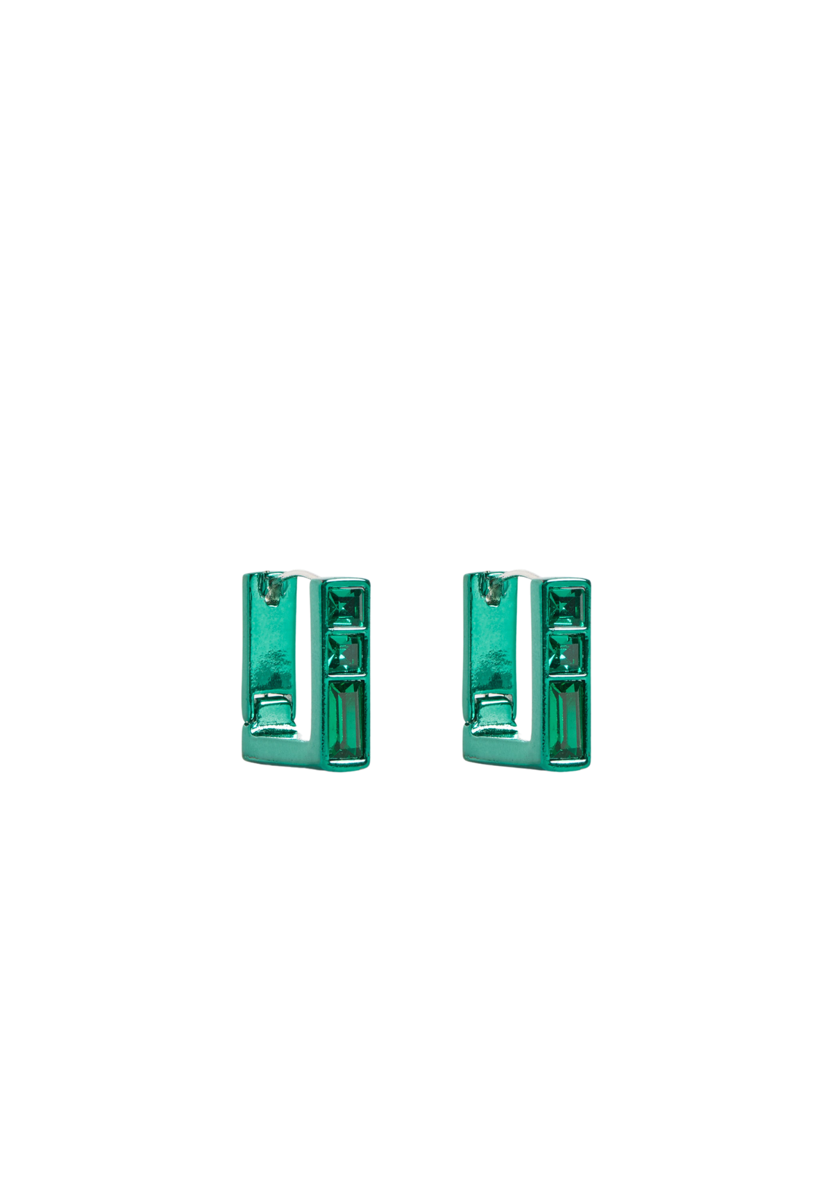Elk Jilsa Small Hoop Earrings -  Forest Green