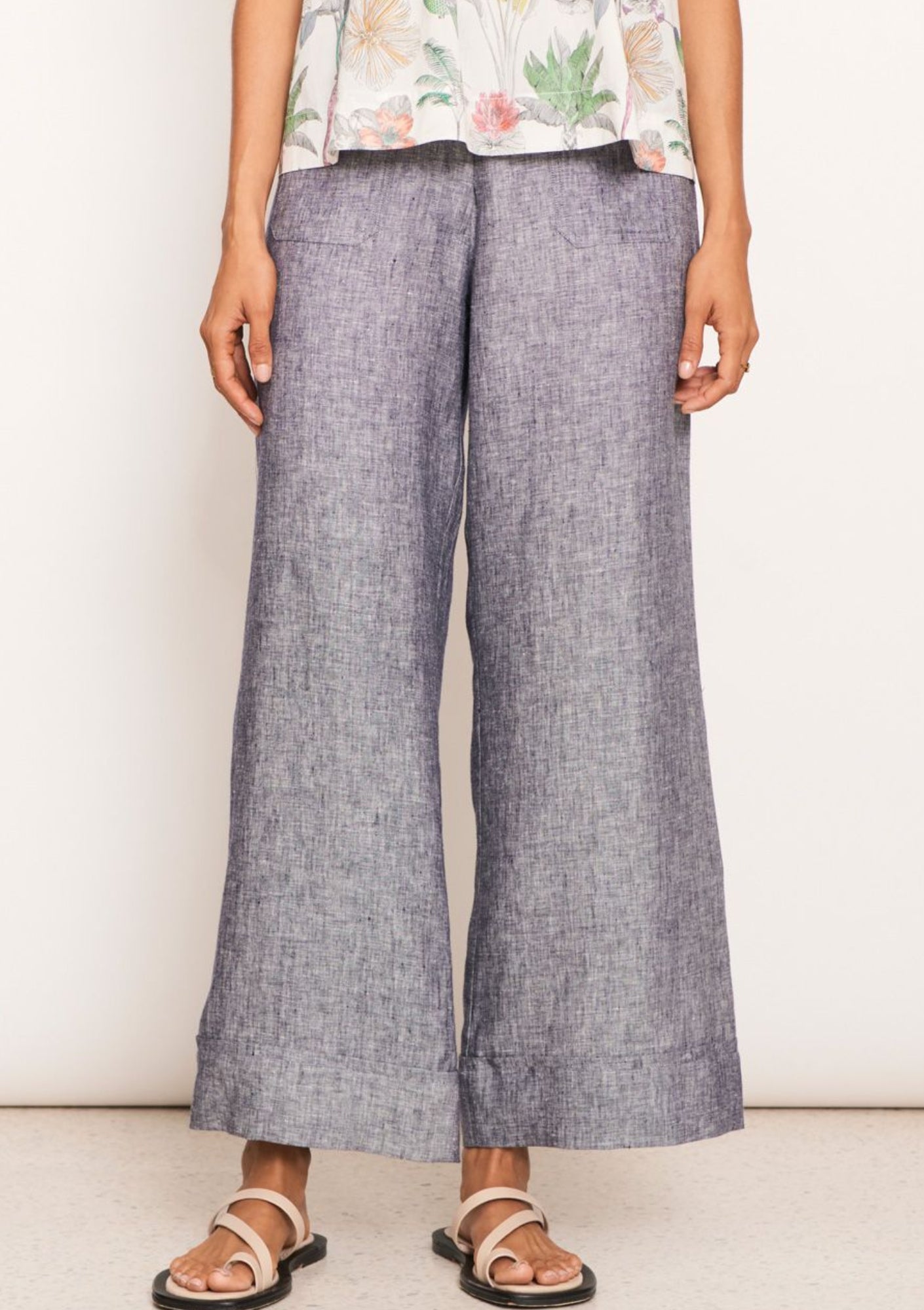 Joss Denim Pant - Linen Denim