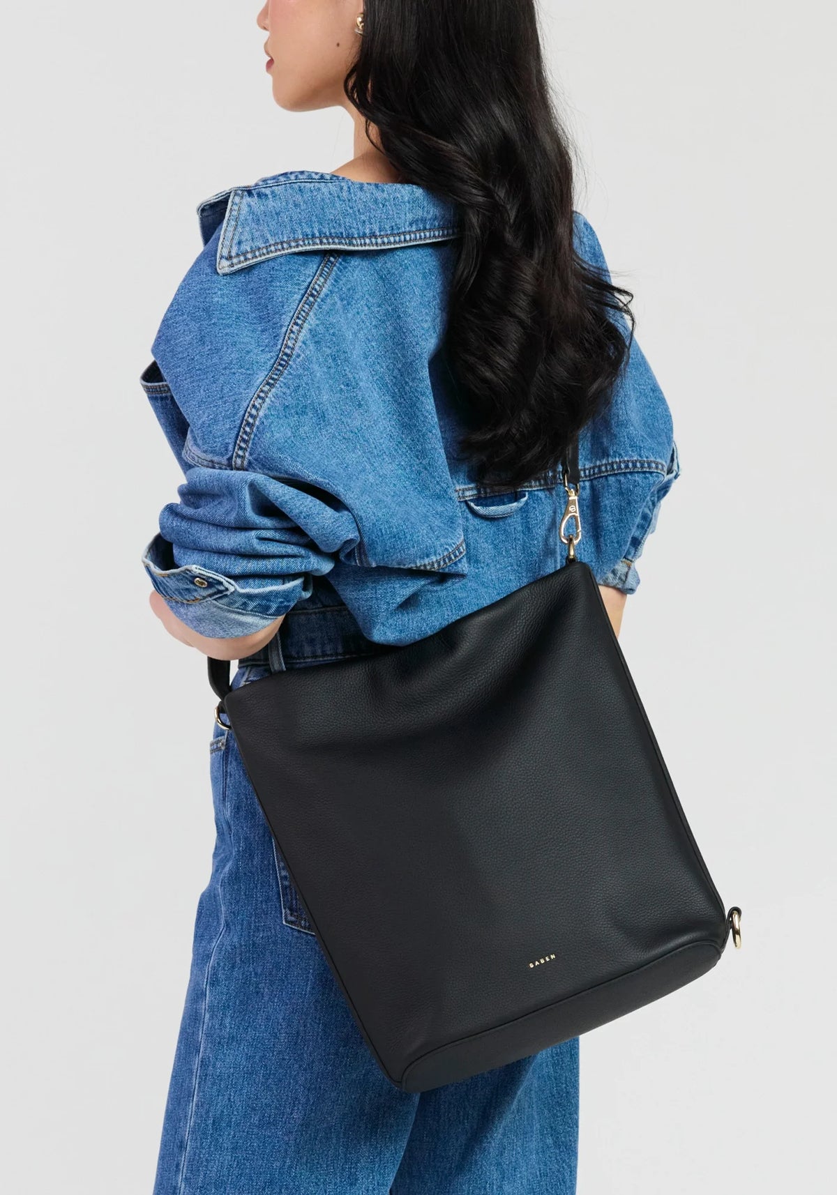 Saben June Shoulder Bag - Black Luxe