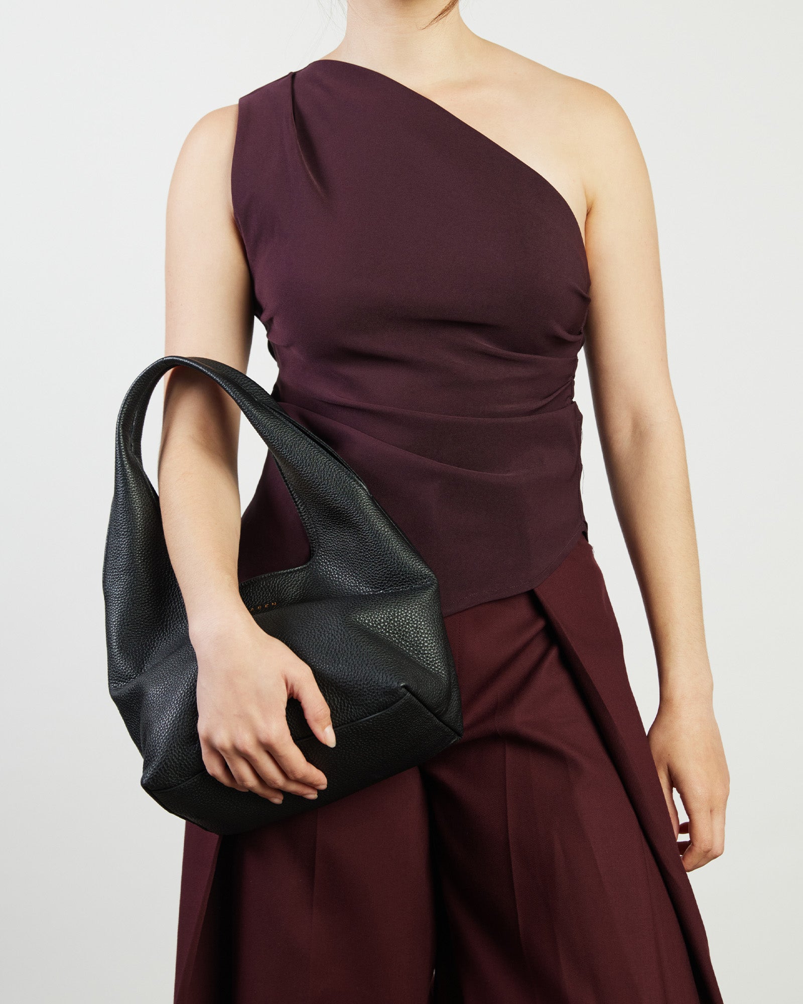 Kiki Shoulder Bag - Black Lightly Milled