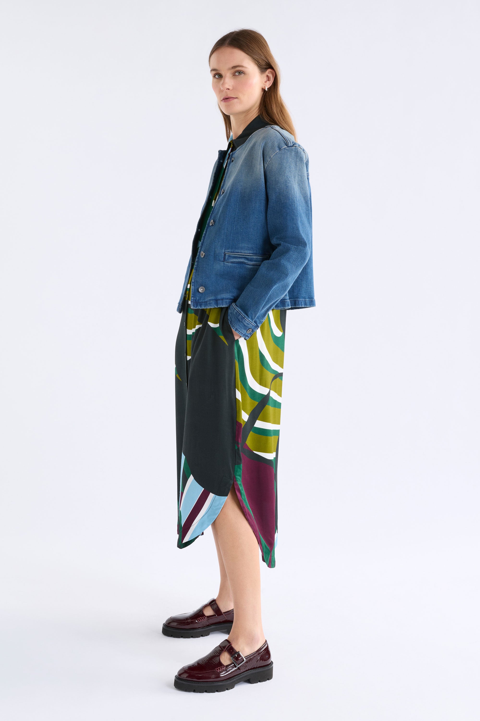 Kobaii Shirt Dress - Stribe Print