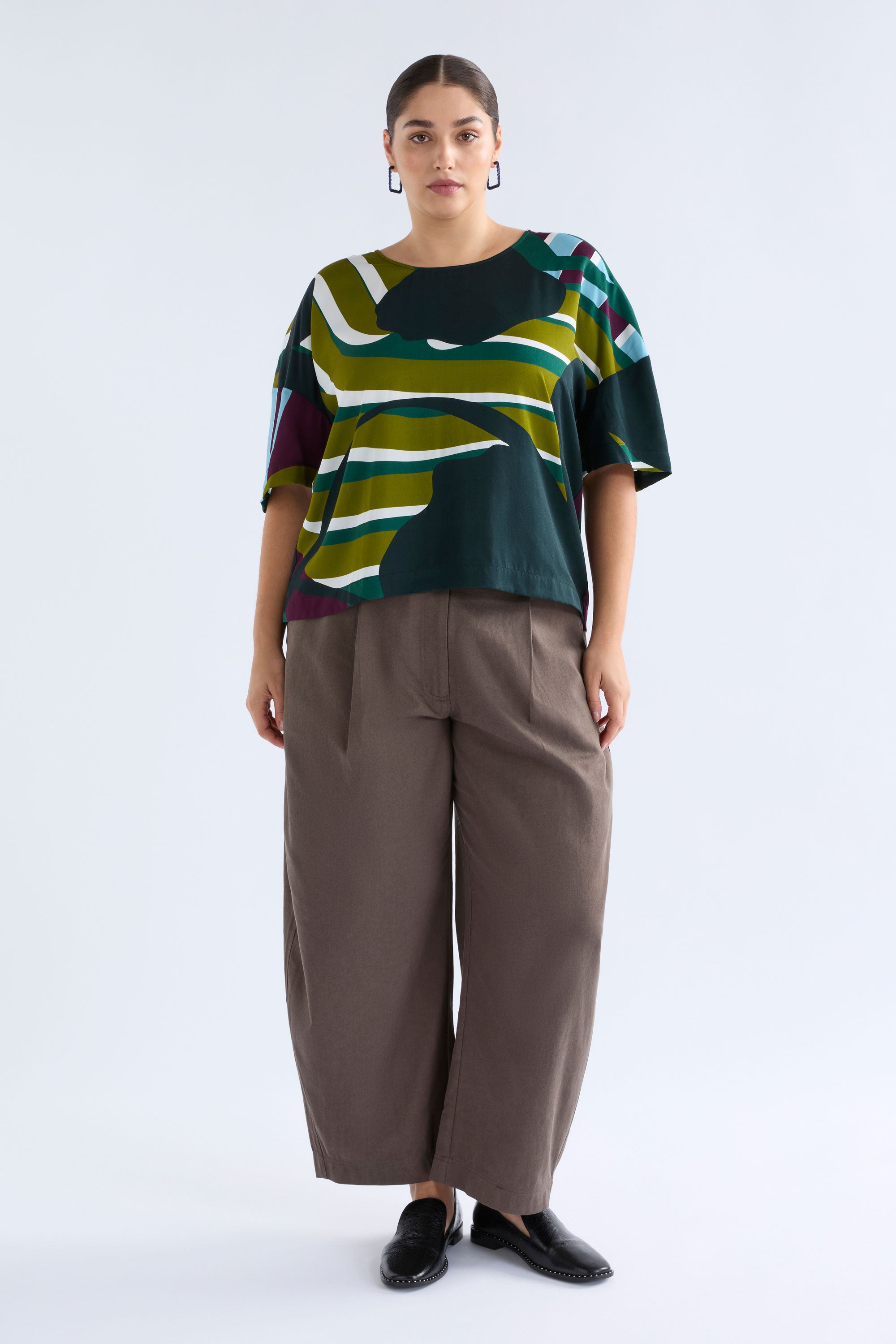 Kobaii Top - Stribe Print