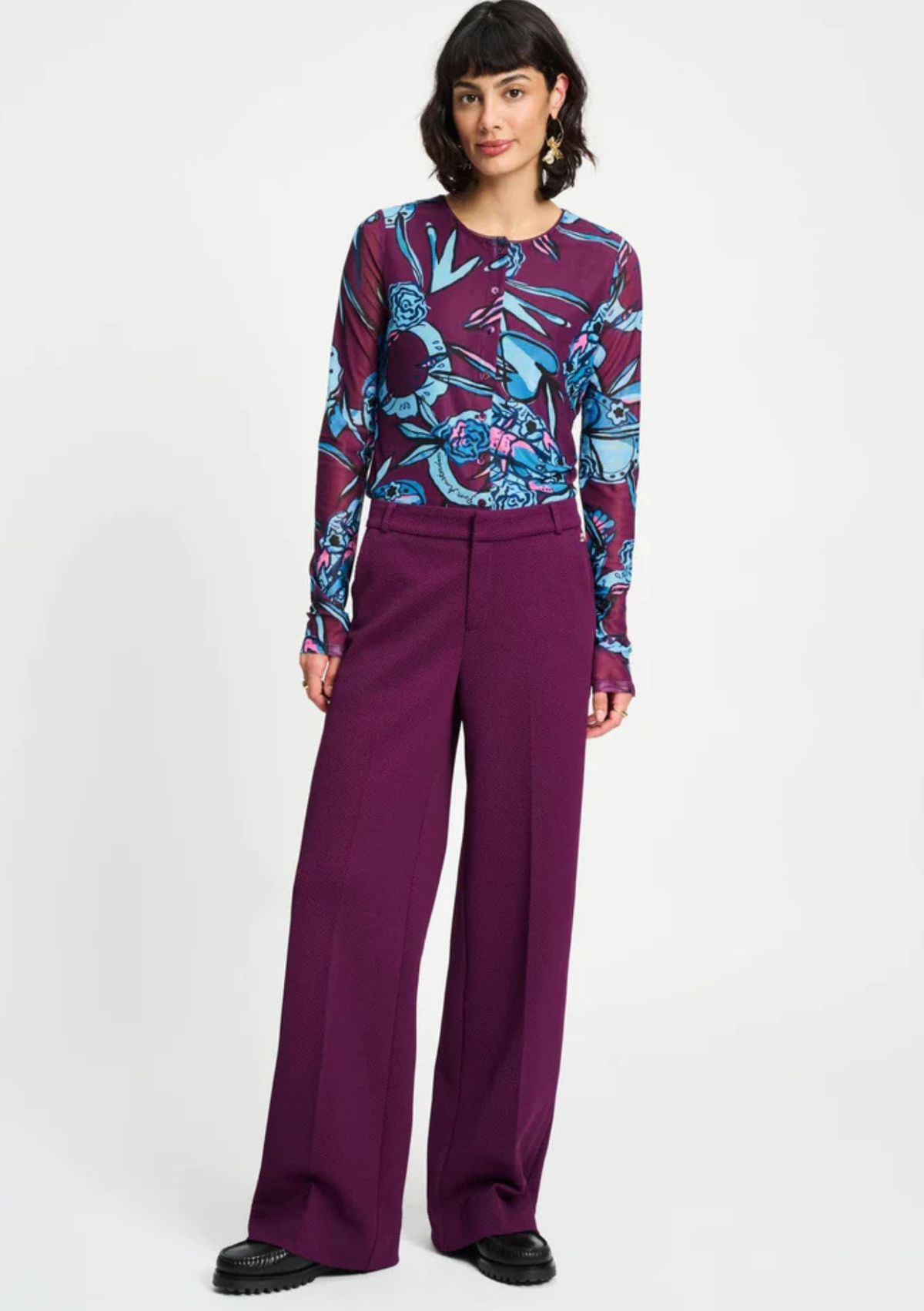 Pom Amsterdam Lara Pants - Plum