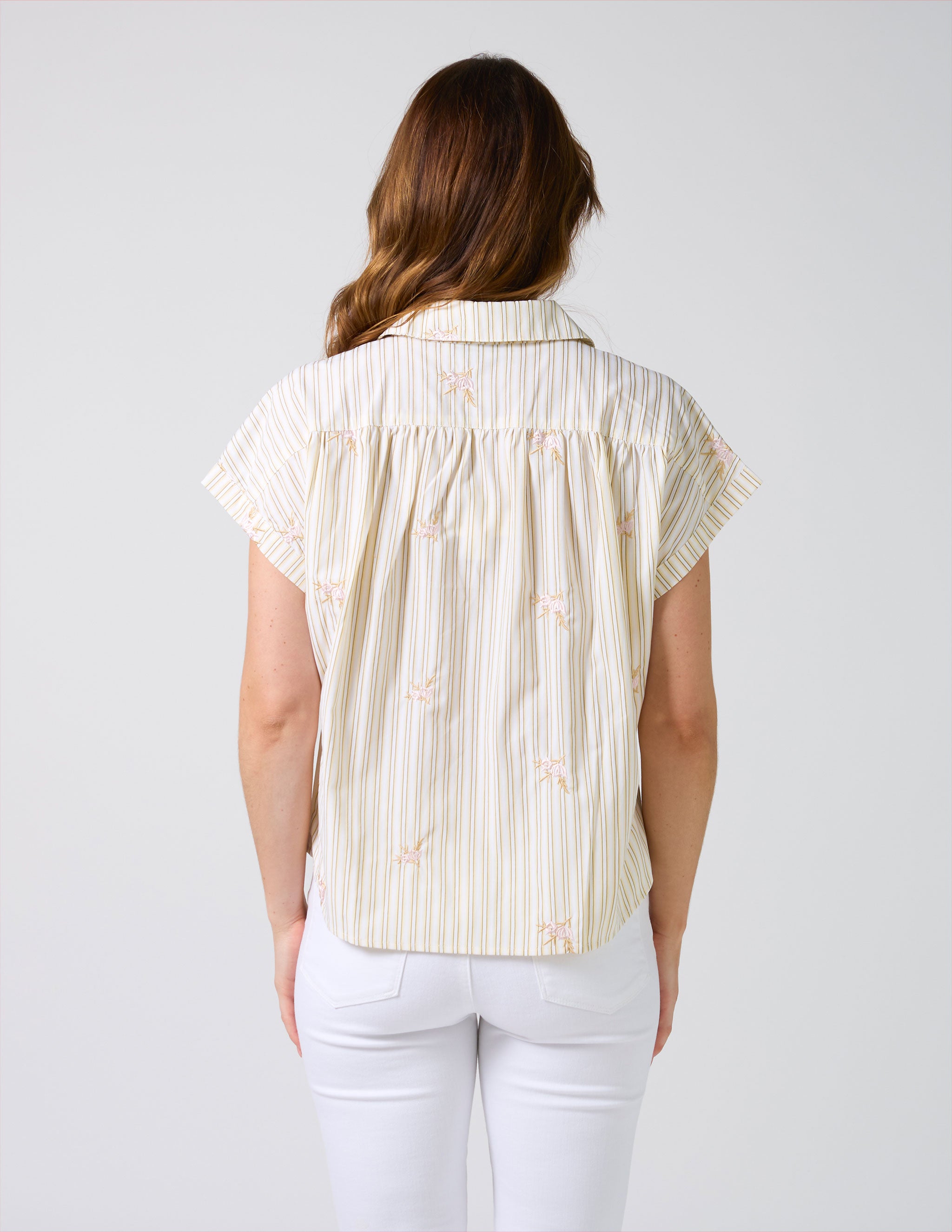 Lindy Shirt - Yellow Stripe