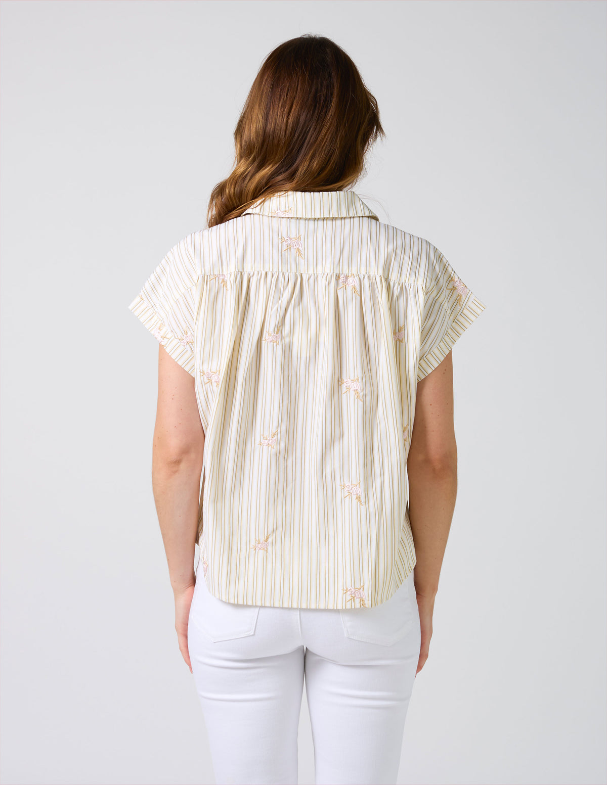 Stella + Gemma CLEARANCE Lindy Shirt - Yellow Stripe