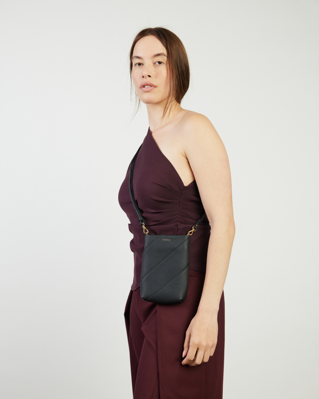 Maggie Crossbody Bag - Black Bias