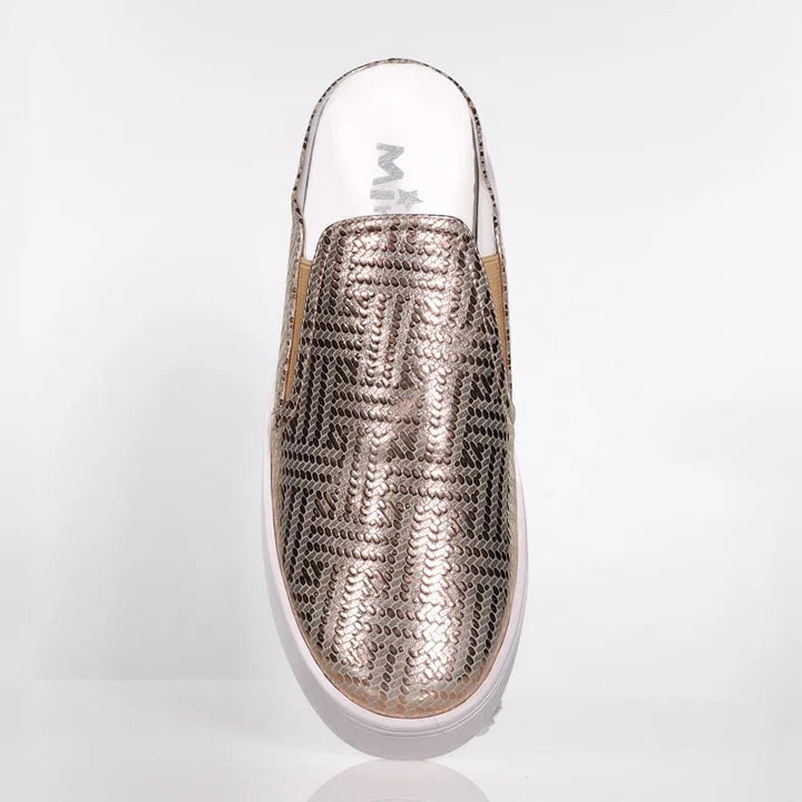 Mara Slip On - Gold Pebble Metallic