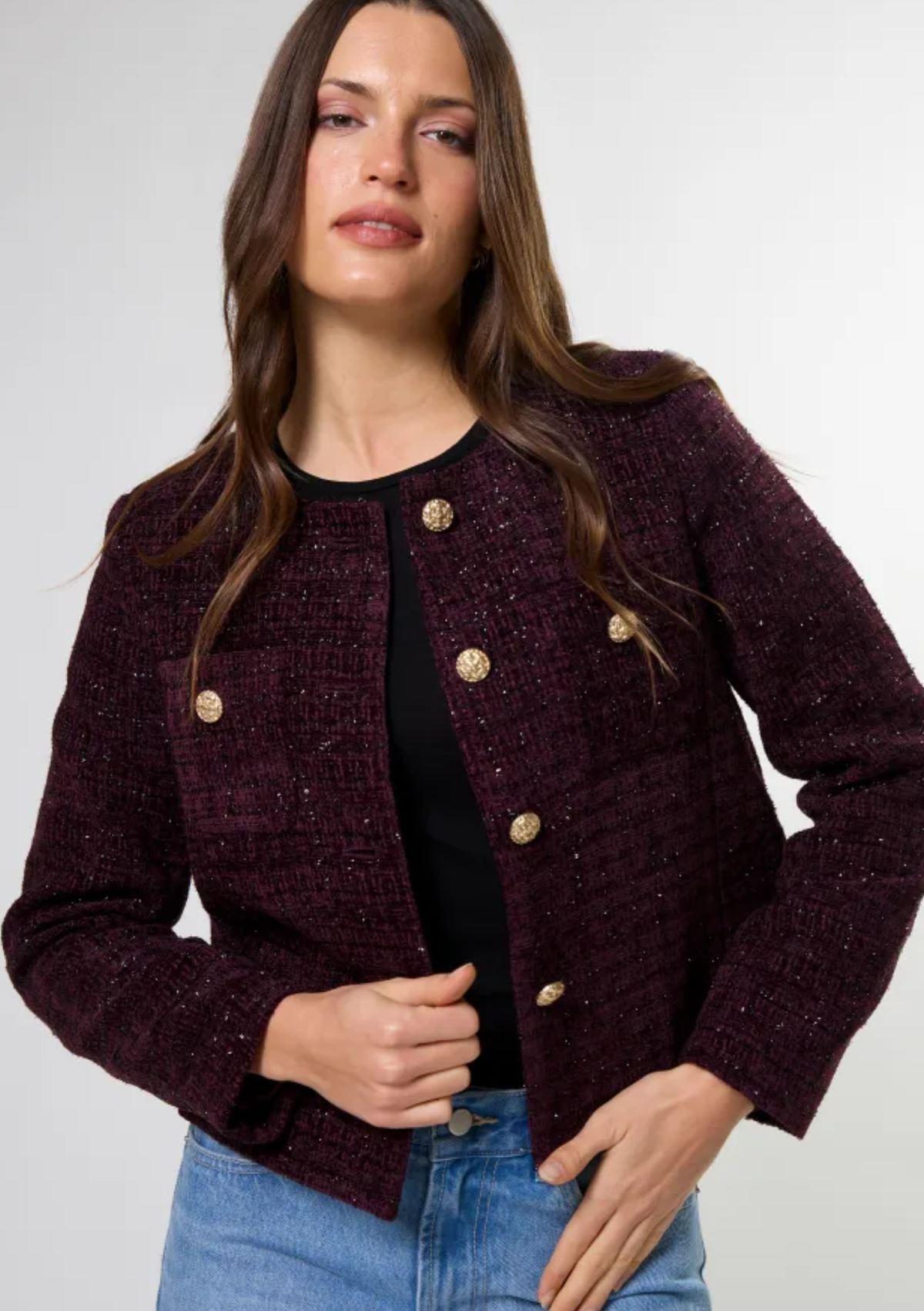 Stella + Gemma Marla Jacket - Claret