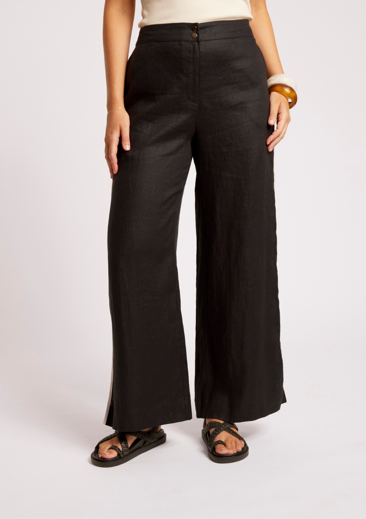 Eb + Ive Maris Splice Pant - Black / Tusk