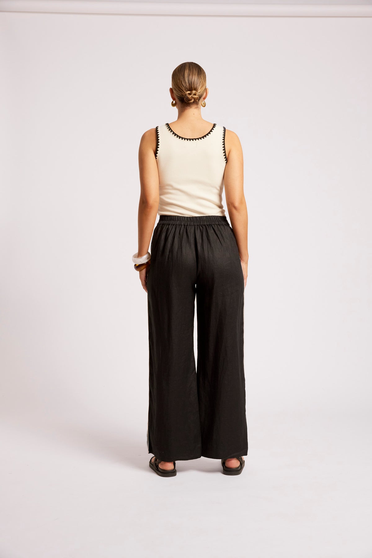 Eb + Ive Maris Splice Pant - Black / Tusk