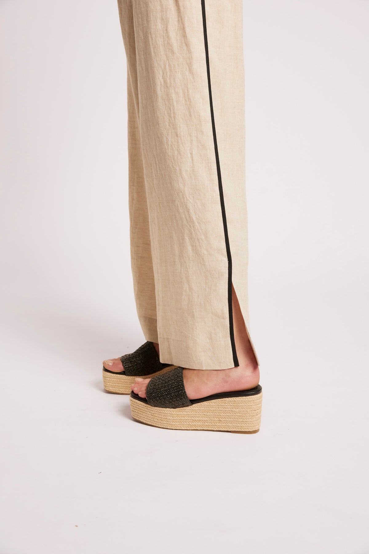 Eb + Ive Maris Splice Pant - Tusk / Black